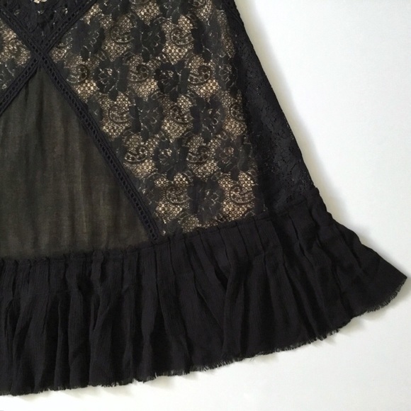 Free People Angel Lace Dress Woman’s XS High Neck Feminine Romantic Open Back - Picture 8 of 13